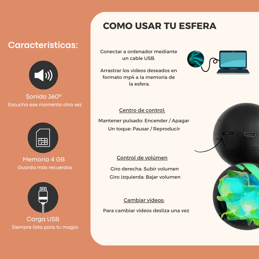 Esfera De Cristal Personalizable
